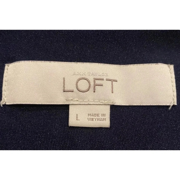 Ann‎ Taylor Loft Tiered Striped Sleeveless Dress Womens Size Large (957) - Picture 3 of 4